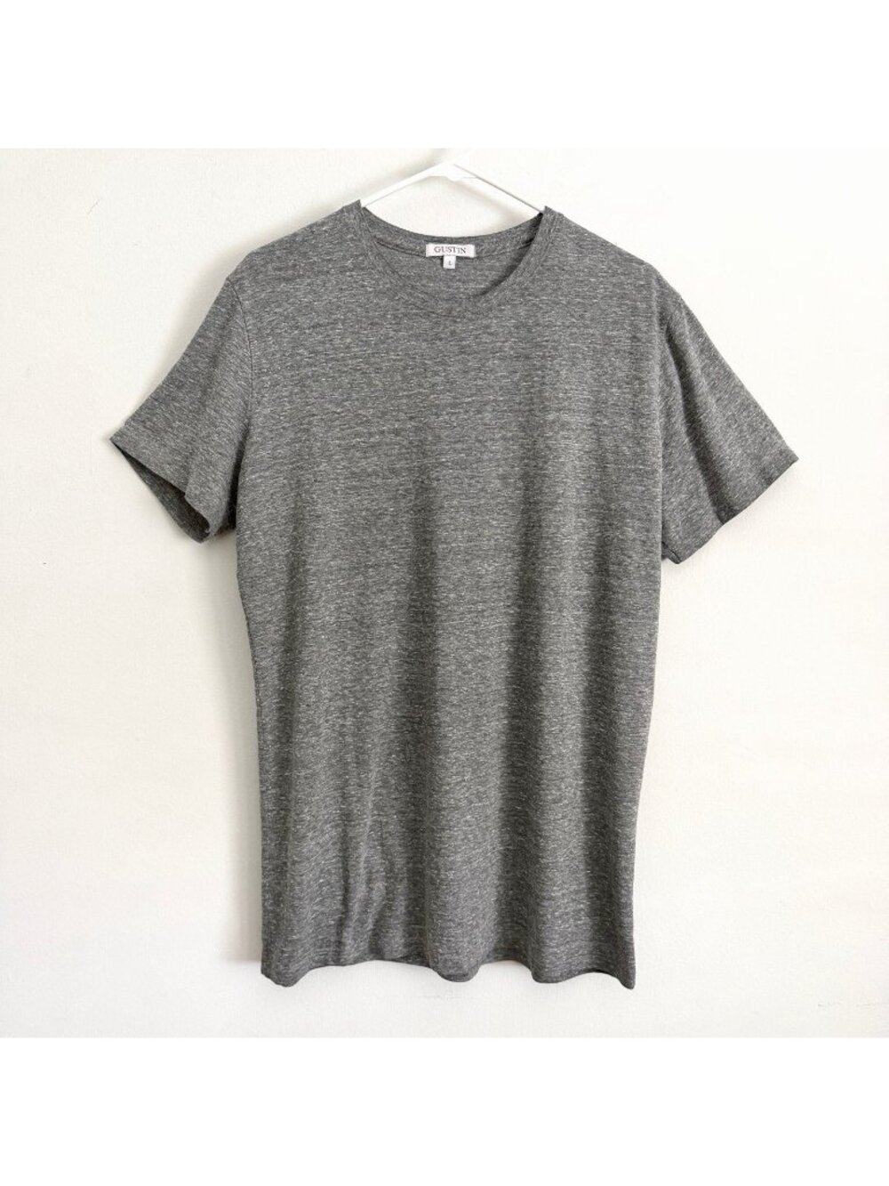 Gustin Short Sleeve T-Shirt Heather Gray Lightweight Men’s Size Large